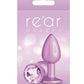 Rear Assets Anal Plug - Small - Iridescent - Pink - Small