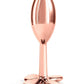 Rear Assets Clover Aluminum Anal Plug - Rose Gold