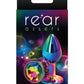 Rear Assets Multicolor Anal Plug - Multicolor/Rainbow - Small