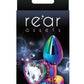 Rear Assets Multicolor Heart Anal Plug - Clear/Multicolor - Small