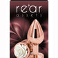 Rear Assets Rose Aluminum Anal Plug - Rose Gold/White - Medium