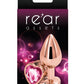Rear Assets Rose Gold Heart Anal Plug - Pink/Rose Gold - Medium/Small