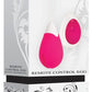 Remote Control Rechargeable Silicone Egg Vibrator - Pink