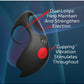 Red Dot Silicone Rechargeable Vibrating Cock Ring with Controller V3