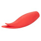 Red Hot Sizzle Rechargeable Silicone Vibrator with Clitoral Stimulation
