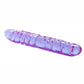 Reflective Gel Veined Double Dildo - Purple - 12in
