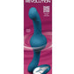 Revolution Tsunami Rechargeable Silicone Vibrator with Remote Control - Teal
