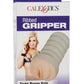 Ribbed Gripper Dual Density Textured Masturbator - Pussy - Ivory/Vanilla