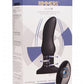 Rimmers Model M Rechargeable Silicone Curved Rimming Plug with Remote Control - Black