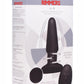 Rimmers Slim R Rechargeable Silicone Smooth Rimming Plug with Remote Control - Black