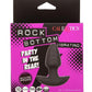 Rock Bottom Vibrating Rotating Probe Rechargeable Silicone Anal Vibrator - Black