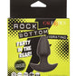 Rock Bottom Vibrating Thrusting Probe Rechargeable Silicone Anal Vibrator - Black