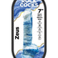 Rock Cocks Zeus Silicone Dildo - Blue/White - 7in