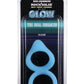 Rock Solid Dual Enhancer Glow In The Dark Silicone Ring - Blue/Glow In The Dark