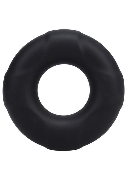 Rock Solid Lifesaver Silicone Cock Ring - Black