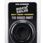 Rock Solid Ribbed Donut Silicone Cock Ring - Black