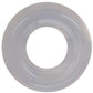 Rock Solid Ribbed Donut Silicone Cock Ring - Clear