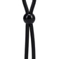 Rock Solid The Lasso Single Lock Adjustable Silicone Cock Ring - Black