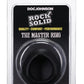 Rock Solid The Master Ring Silicone Cock Ring - Black
