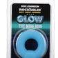 Rock Solid The Mega Ring Glow In The Dark Silicone Cock Ring - Blue/Glow In The Dark