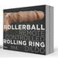 Rollerball Remote Controlled Rolling Ring Dildo Rechargeable Water Resistant - Vanilla