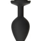 Roses Til Dawn Silicone Butt Plug - Black - Medium