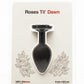 Roses Til Dawn Silicone Butt Plug - Black - Medium