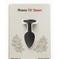 Roses Til Dawn Silicone Butt Plug - Black - Small