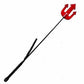 Rouge Devil Leather Riding Crop - Black/Red
