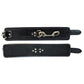 Rouge Leather Ankle Cuffs - Black