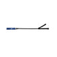 Rouge Leather Short Riding Crop with Slim Tip - Blue