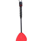 Rouge Mini Leather Hand Riding Crop - Red