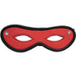 Rouge Open Eye Mask Leather Or Suede - Black/Red