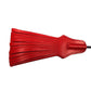 Rouge Tasselled Leather Riding Crop - Black/Red