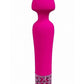 Royal Gems Scepter Silicone Rechargeable Vibrator - Pink
