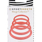 Rubber O-Ring Assorted Sizes - Coral/Orange - 4 Pack