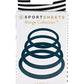 Rubber O-Ring Assorted Sizes - Emerald/Green - 4 Pack