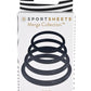 Rubber O-Ring Assorted Sizes - Blue/Navy - 4 Pack