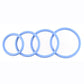 Rubber O-Ring Assorted Sizes - Blue/Periwinkle - 4 Pack