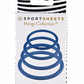 Rubber O-Ring Assorted Sizes - Blue/Periwinkle - 4 Pack