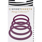 Rubber O-Ring Assorted Sizes - Plum/Purple - 4 Pack