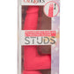 Rechargeable Rumbling and Thrusting Silicone Studs - Pink
