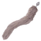 Running Wild Grey Tail Faux Fur Tail and Metallic Anal Plug