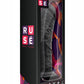 Ruse Jammy Silicone Dildo - Black - 8in
