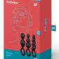 Satisfyer Booty Call Silicone Textured Anal Plugs Black 3 Each - Black - Per Set