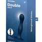 Satisfyer Double Ball-R Silicone Vibrating Balls - Blue/Dark Blue