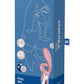 Satisfyer Hug Me Rechargeable Silicone Vibrator with Clitoral Stimulation - Pink