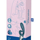 Satisfyer Hug Me Rechargeable Silicone Vibrator with Clitoral Stimulation - Grayblue - Blue/Grey