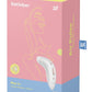 Satisfyer Pro 1+ Vibration Pressure Clitoral Stimulator USB Rechargeable Waterproof - White - 5.11in