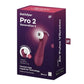Satisfyer Pro 2 Generation 3 with Connect App Silicone Clitoral Stimulator - Red